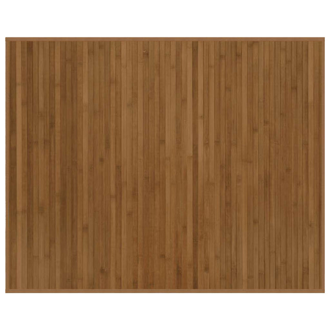 gulvtæppe 80x100 cm rektangulær bambus brun