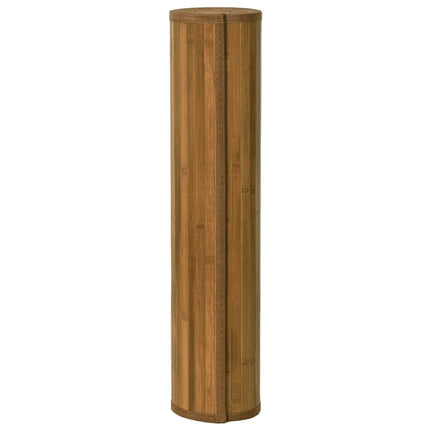 gulvtæppe 80x100 cm rektangulær bambus brun