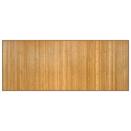 gulvtæppe 80x200 cm rektangulær bambus naturfarvet