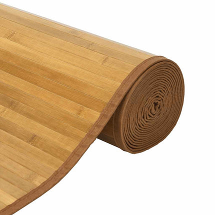 gulvtæppe 80x200 cm rektangulær bambus naturfarvet