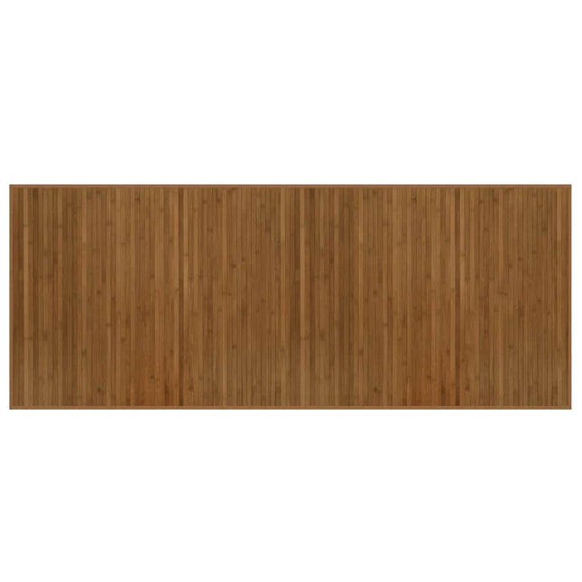 gulvtæppe 80x200 cm rektangulær bambus brun
