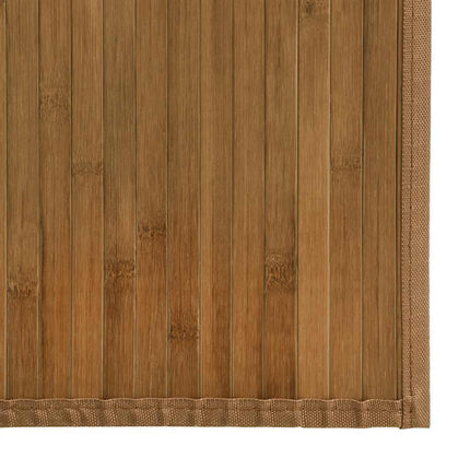 gulvtæppe 80x300 cm rektangulær bambus brun