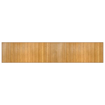 gulvtæppe 80x400 cm rektangulær bambus naturfarvet