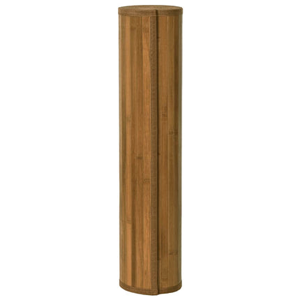 gulvtæppe 80x400 cm rektangulær bambus brun