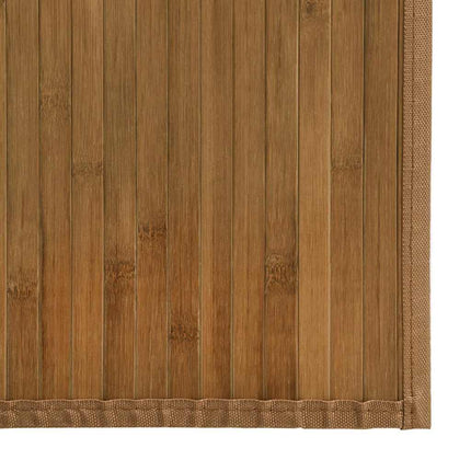 gulvtæppe 80x400 cm rektangulær bambus brun