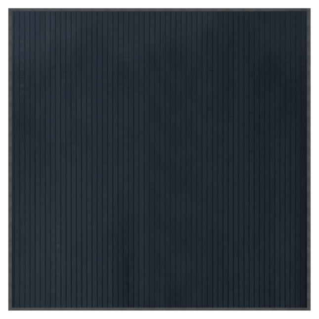 gulvtæppe 100x100 cm firkantet bambus grå