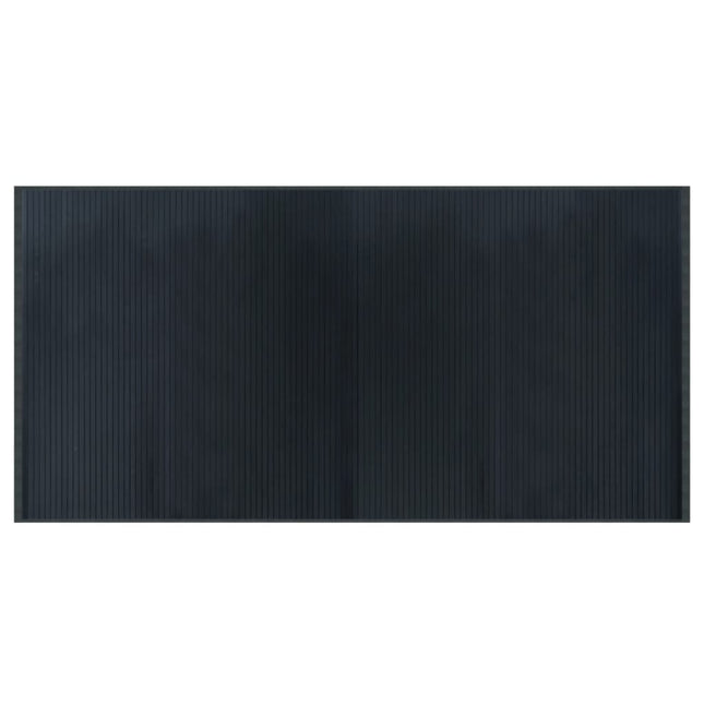 gulvtæppe 100x200 cm rektangulær bambus grå