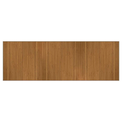 gulvtæppe 100x300 cm rektangulær bambus brun