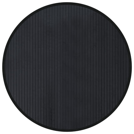 gulvtæppe 80 cm bambus sort