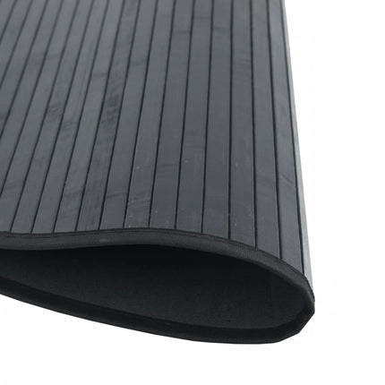 gulvtæppe 80 cm bambus sort