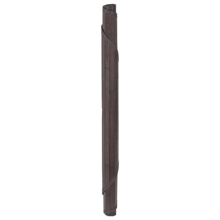 vidaXL gulvtæppe 80 cm bambus mørkebrun