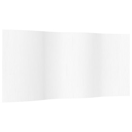 rumdeler bredde 400 cm højde 165 cm bambus hvid