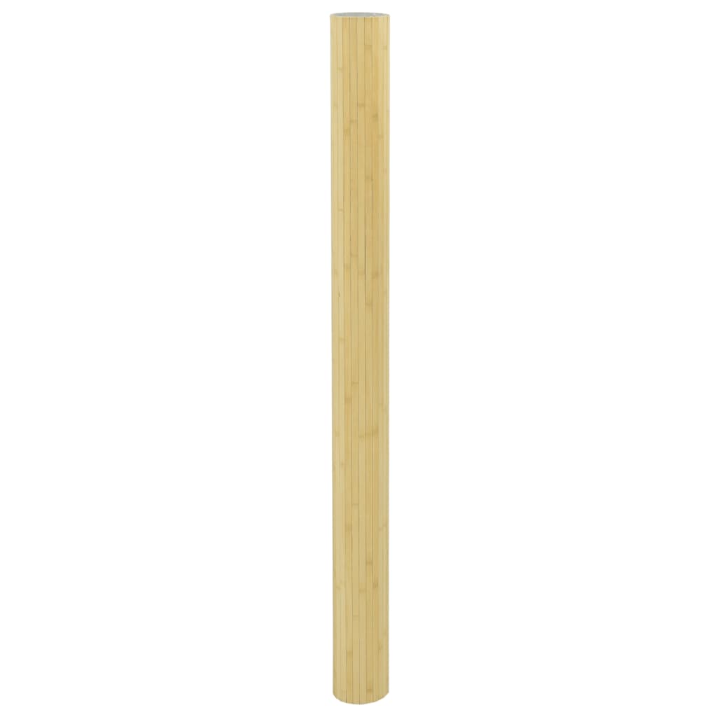 rumdeler bredde 600 cm højde 165 cm bambus lys naturfarvet