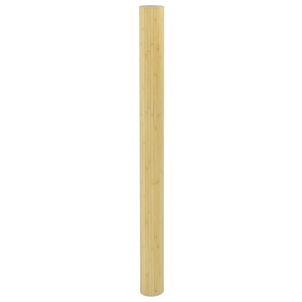 rumdeler bredde 800 cm højde 165 cm bambus lys naturfarvet