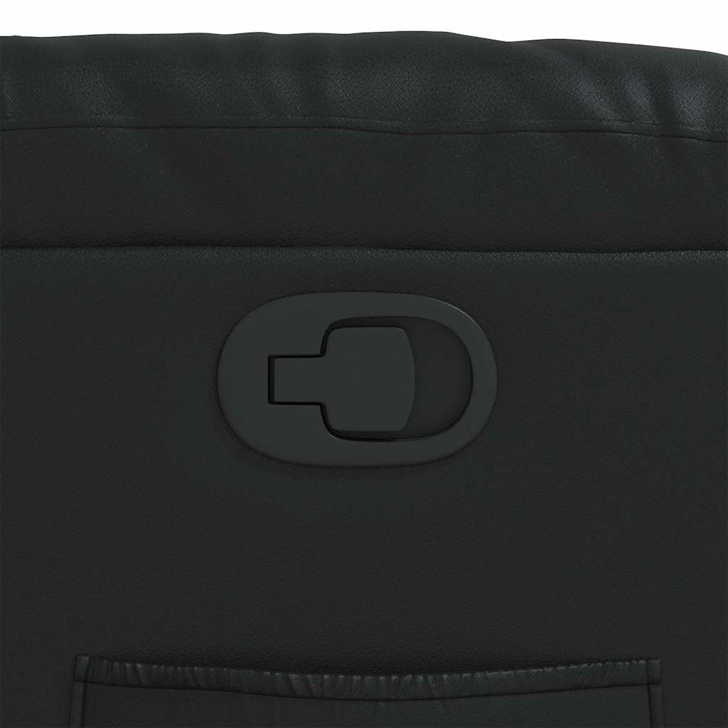 lænestol kunstlæder sort