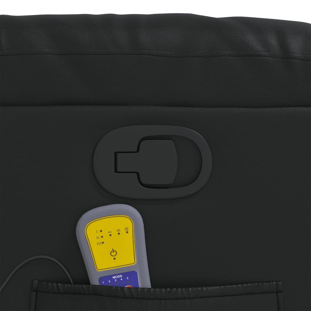 massagestol kunstlæder sort