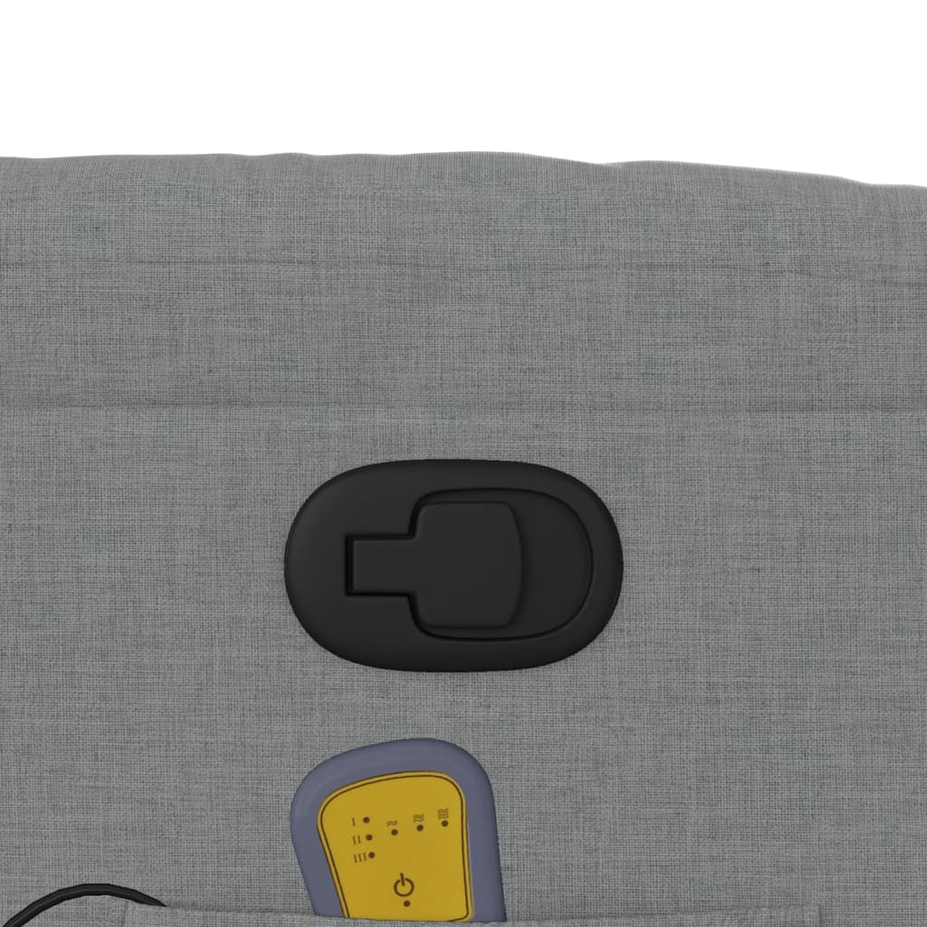 massagestol stof lysegrå