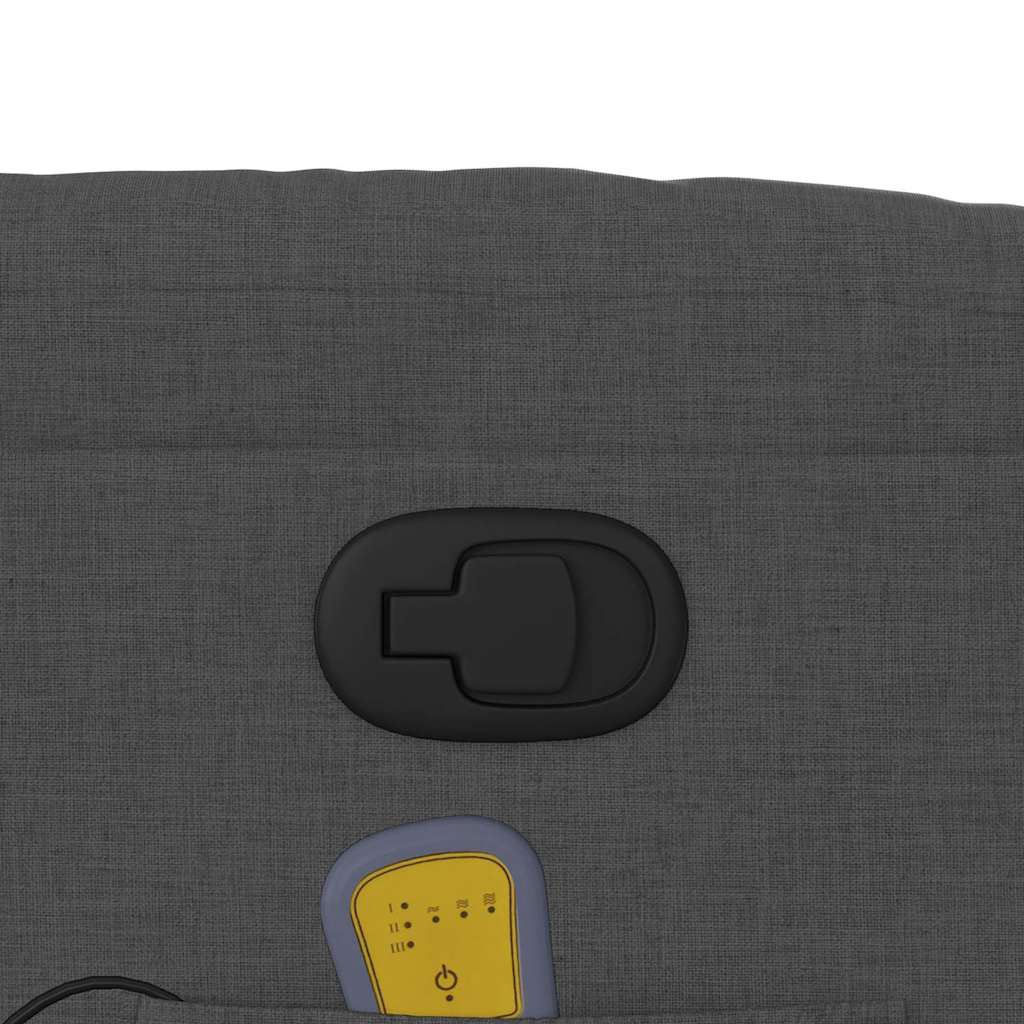 massagestol stof mørkegrå