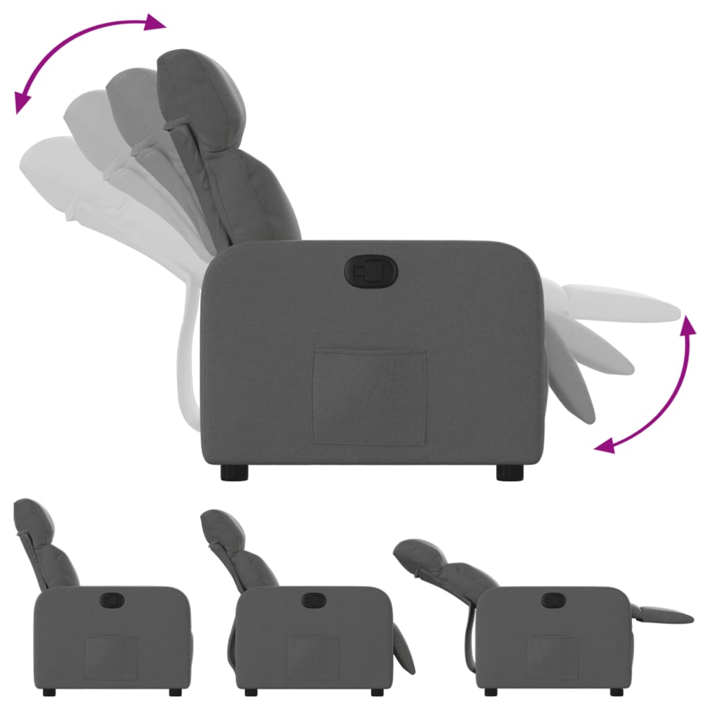 lænestol stof mørkegrå