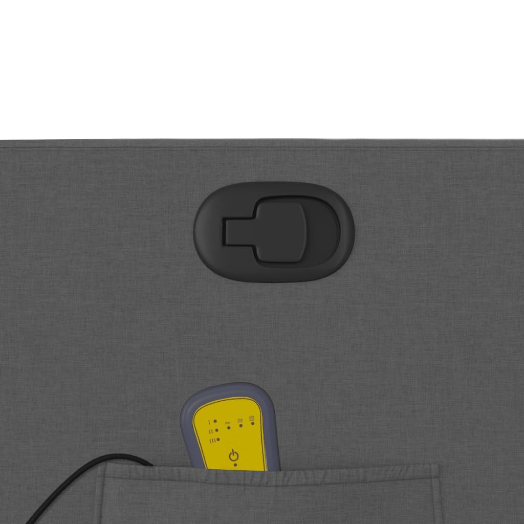 massagestol stof mørkegrå