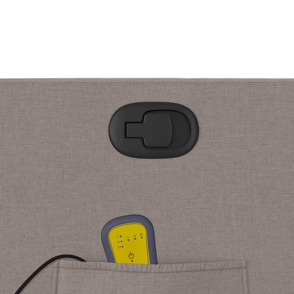 massagestol stof gråbrun