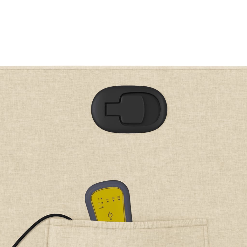 massagestol stof cremefarvet