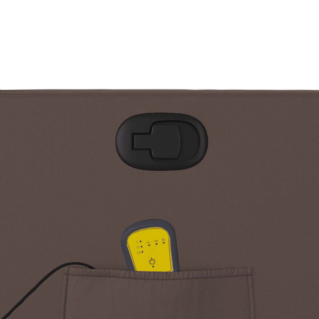 massagestol kunstlæder brun