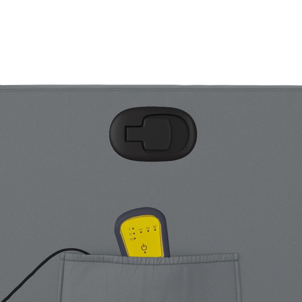 massagestol kunstlæder grå