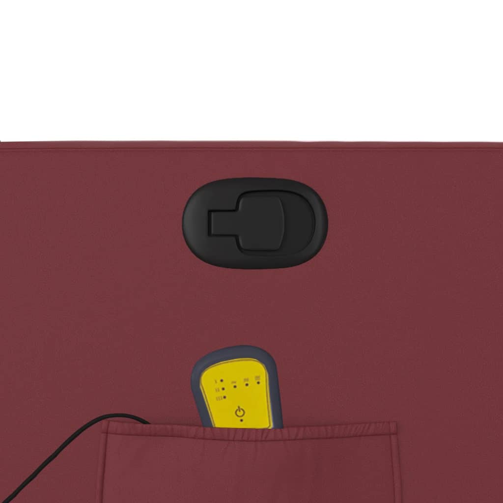 massagestol kunstlæder vinrød