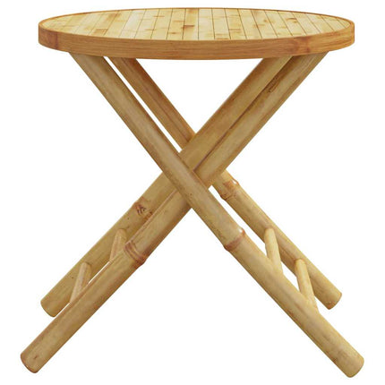 foldbart havebord Ø45x45 cm bambus