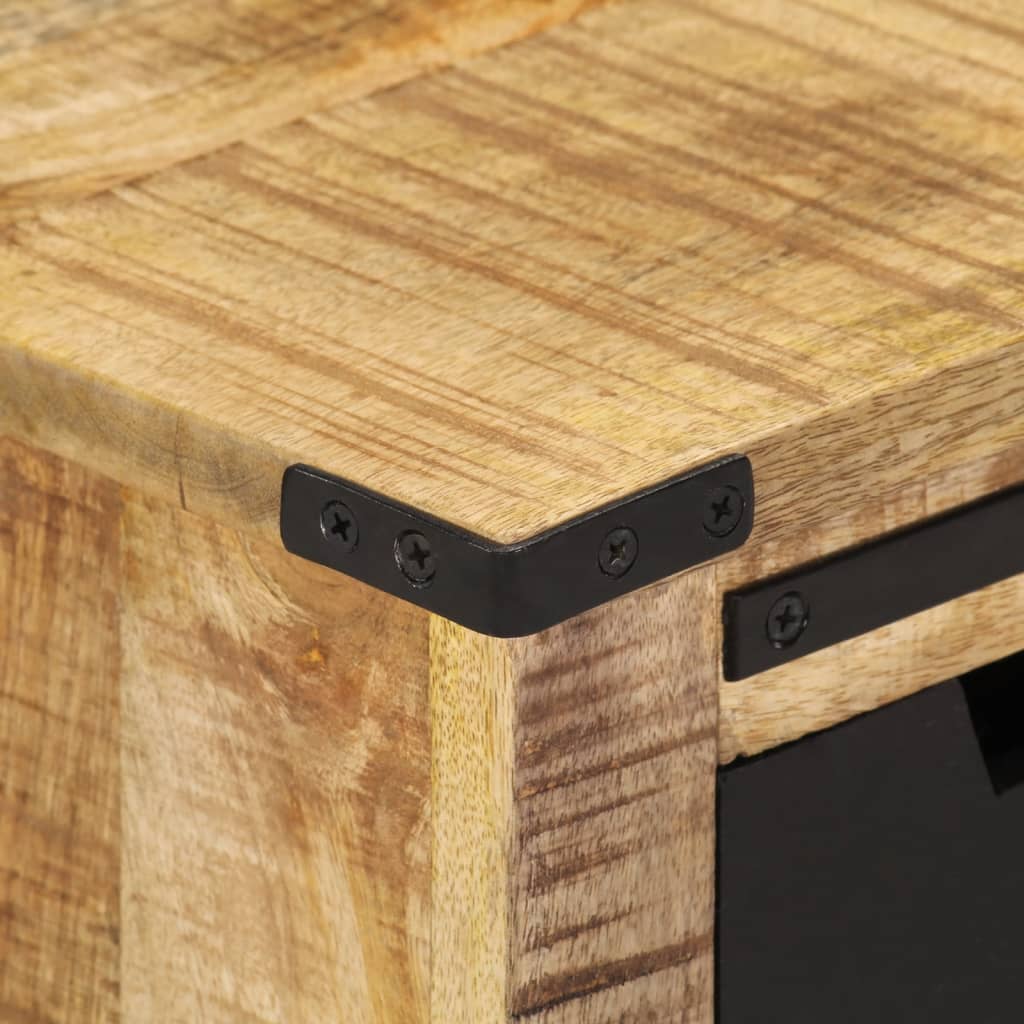 skænk med 2 skuffer 55x35x60 cm massivt mangotræ