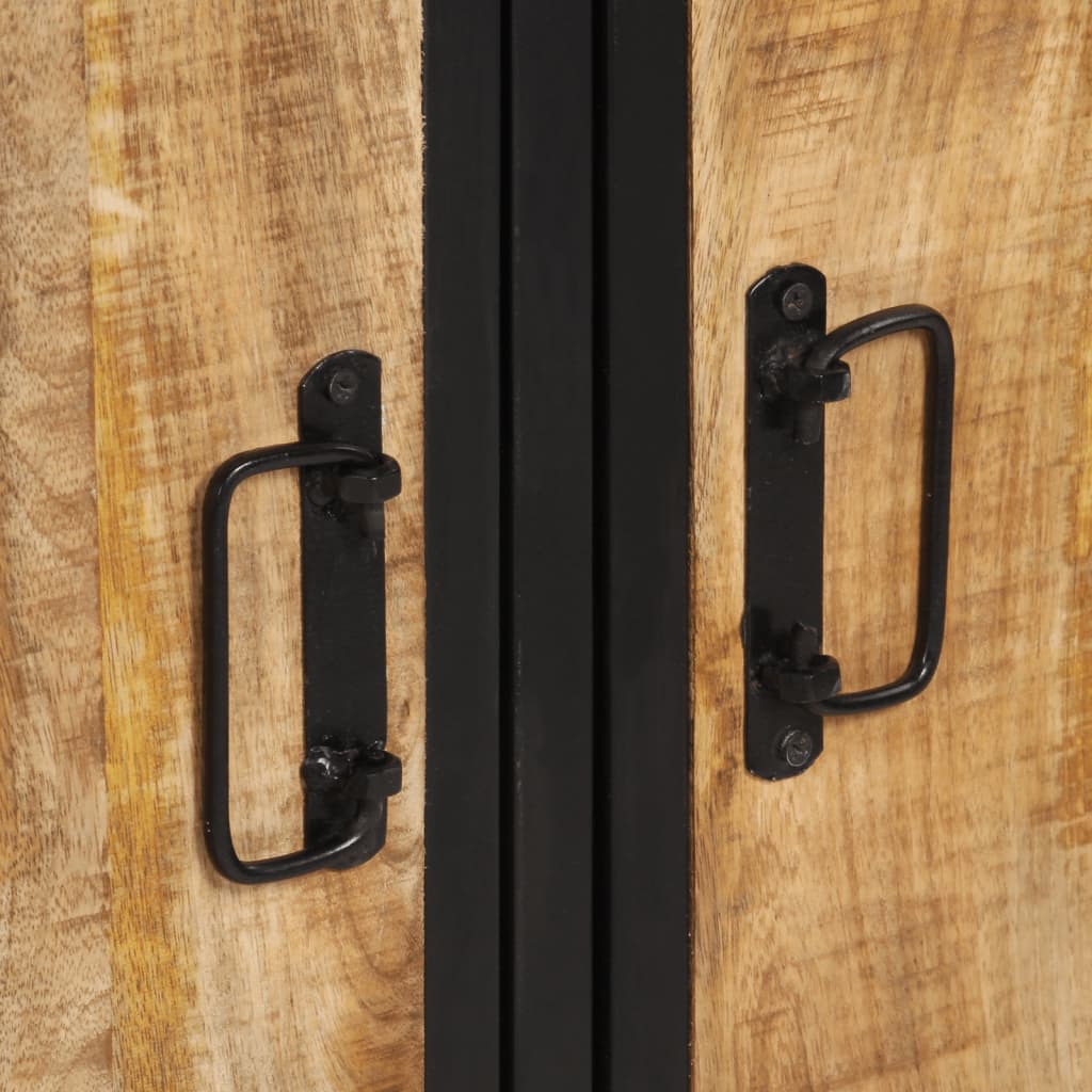 skænk 105x35x70 cm massivt ru mangotræ