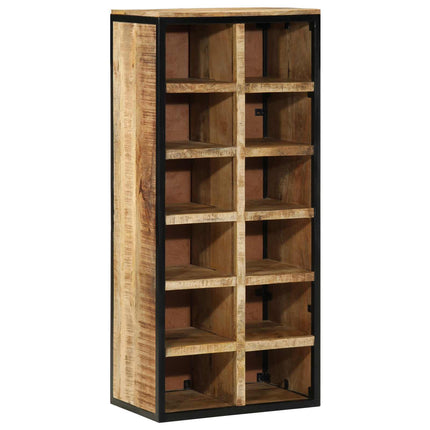 Sko skab med hylde Brun 50 x 30 x 110 cm Massivt mangotræ