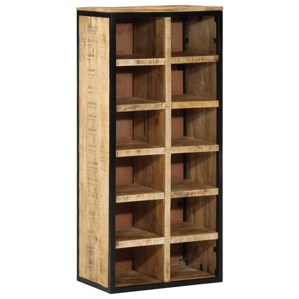 Sko skab med hylde Brun 50 x 30 x 110 cm Massivt mangotræ
