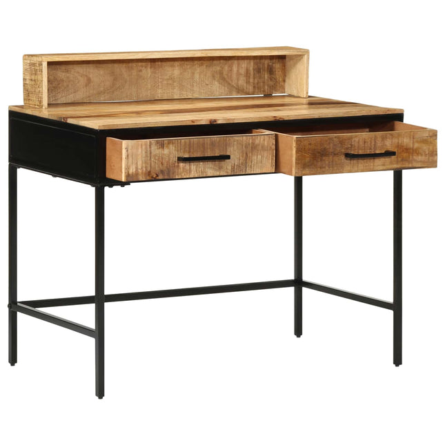 Konsolbord Brun 100 x 55 x 89,5 cm Massiv mango træ og metal