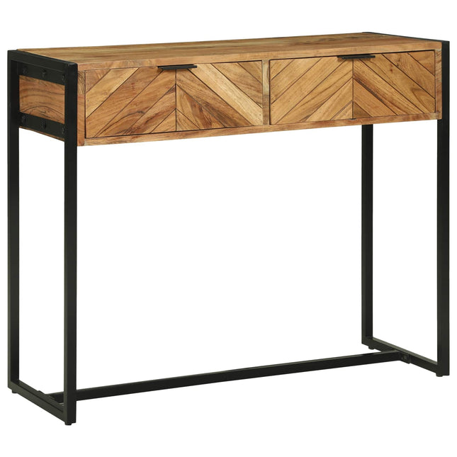Konsolbord med skuffe Brun 90 x 35 x 75 cm Massivt Akacietræ