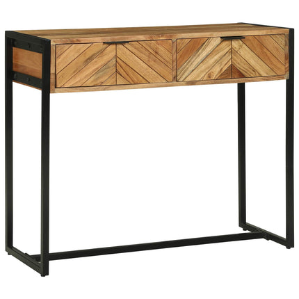 Konsolbord med skuffe Brun 90 x 35 x 75 cm Massivt Akacietræ