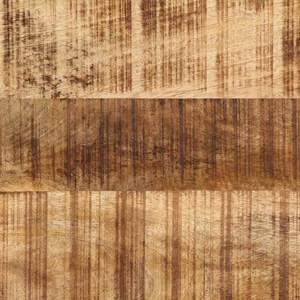 Vægspejl Sort og Brunt 70 x 2 x 70 cm Massivt Akacietræ