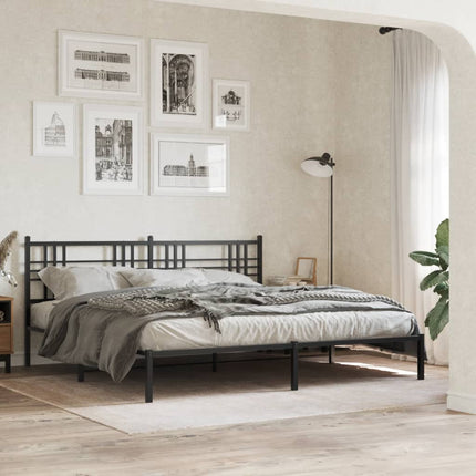 udskiftningsgavl 193 cm metal sort