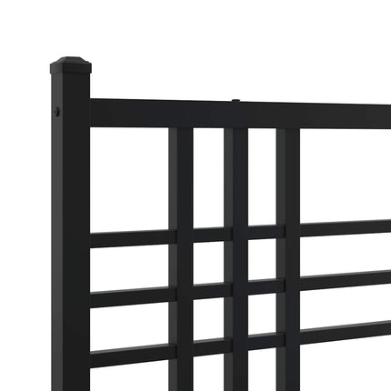 udskiftningsgavl 193 cm metal sort