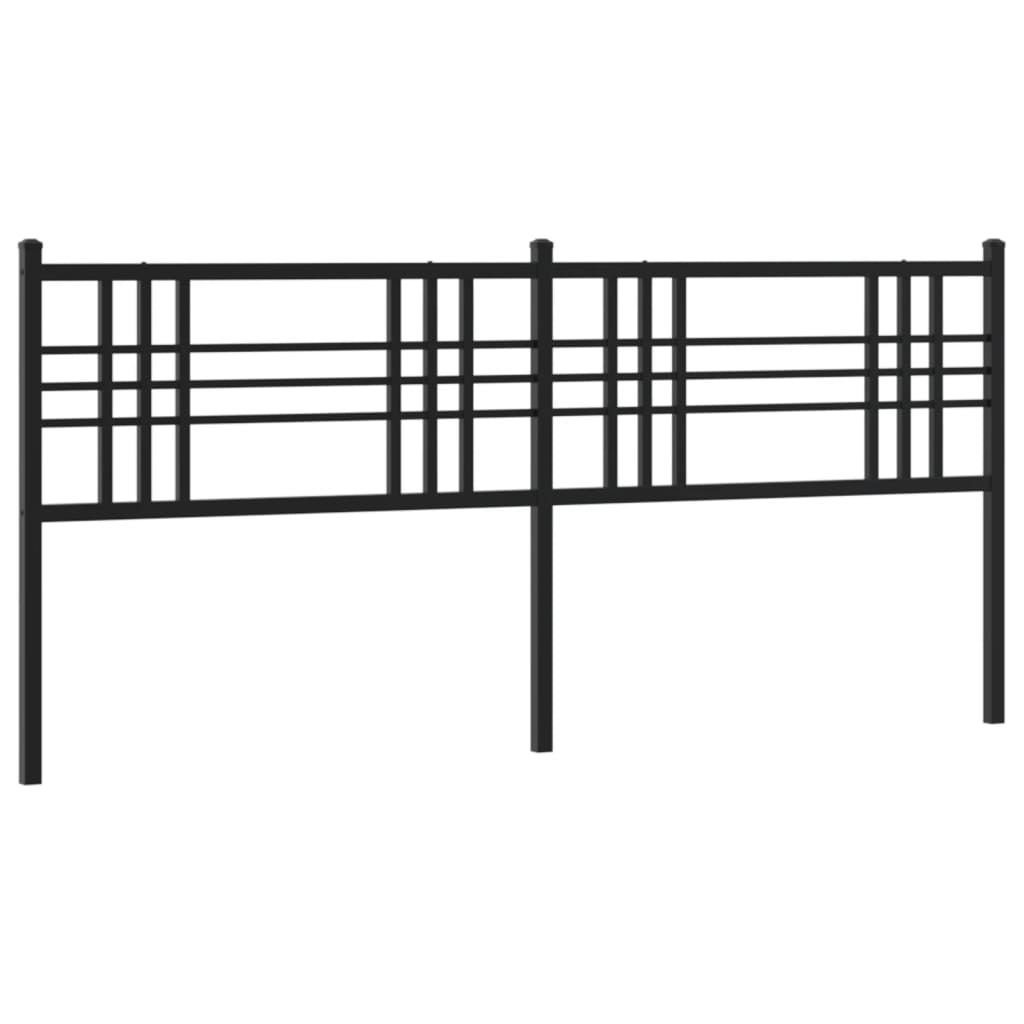 udskiftningsgavl 200 cm metal sort