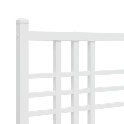 udskiftningsgavl 107 cm metal hvid