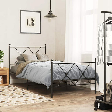 udskiftningsgavl 90 cm metal sort