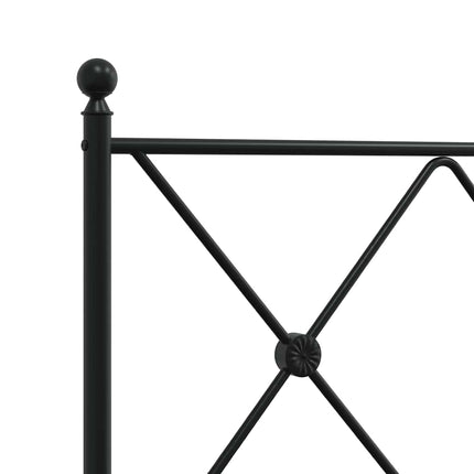 udskiftningsgavl 90 cm metal sort