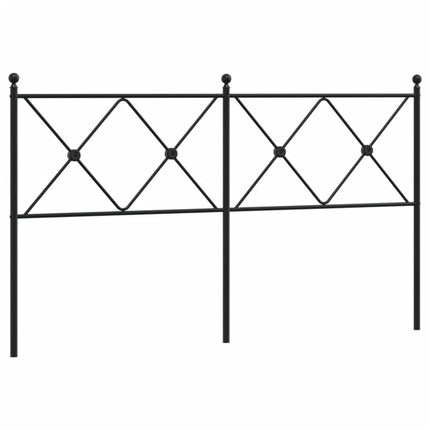 udskiftningsgavl 160 cm metal sort