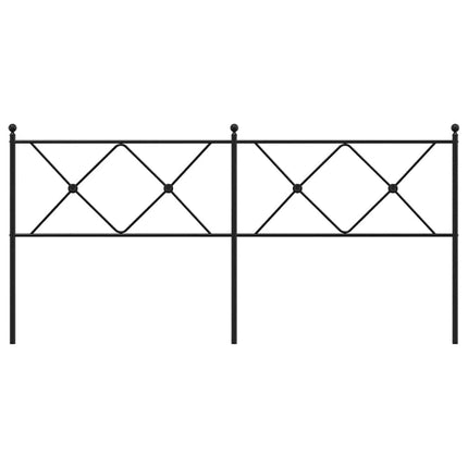 udskiftningsgavl 180 cm metal sort