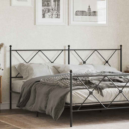 udskiftningsgavl 180 cm metal sort