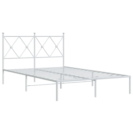 sengeramme med sengegavl 120x190 cm metal hvid