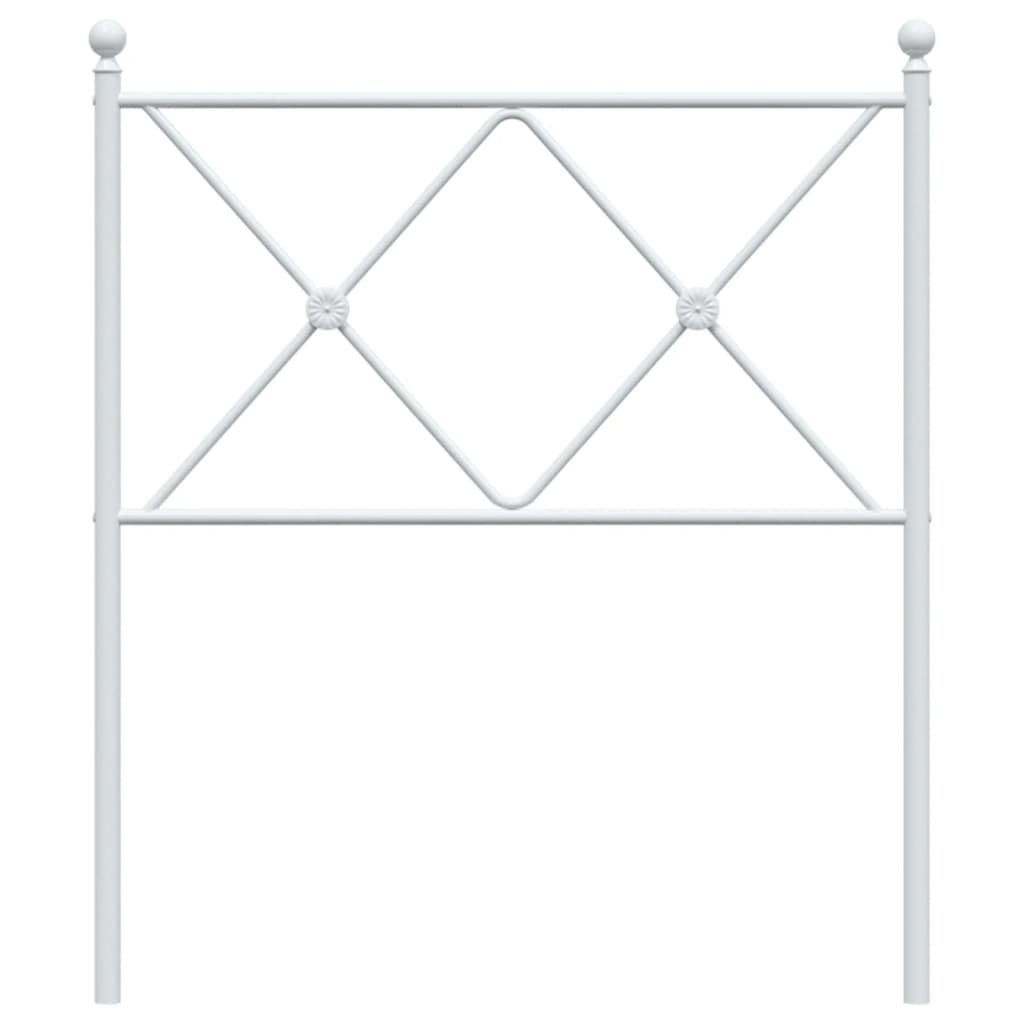 udskiftningsgavl 80 cm metal hvid