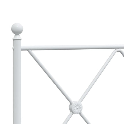 udskiftningsgavl 150 cm metal hvid
